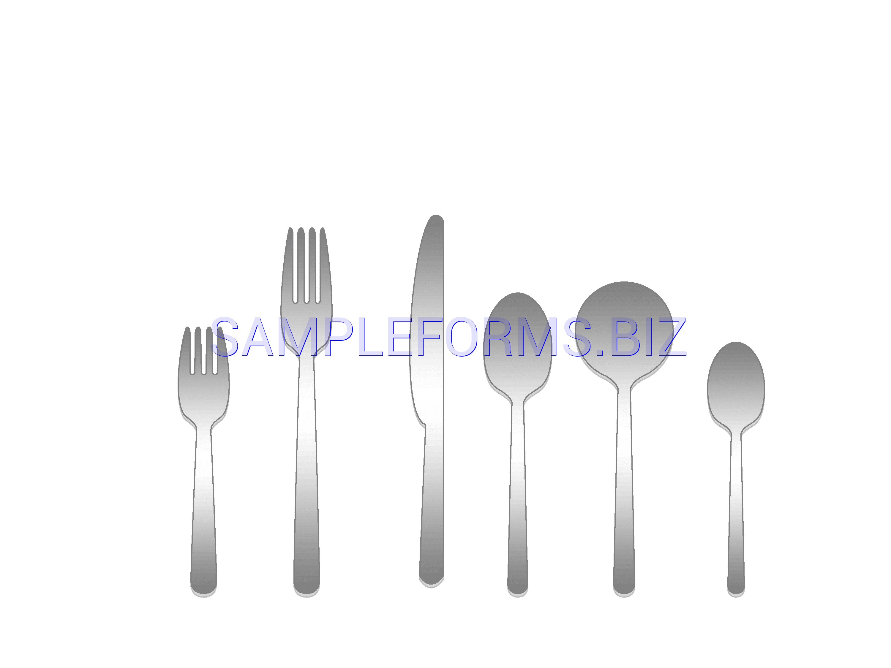 Preview free downloadable Place Setting Template in PDF (page 2)